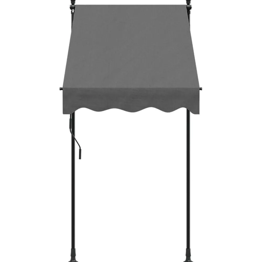 Luifel uittrekbaar 100x150 cm stof en staal kleurig>vidaXL Hot