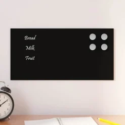 Magneetbord voor aan de wand 40x20 cm gehard glas>vidaXL Sale