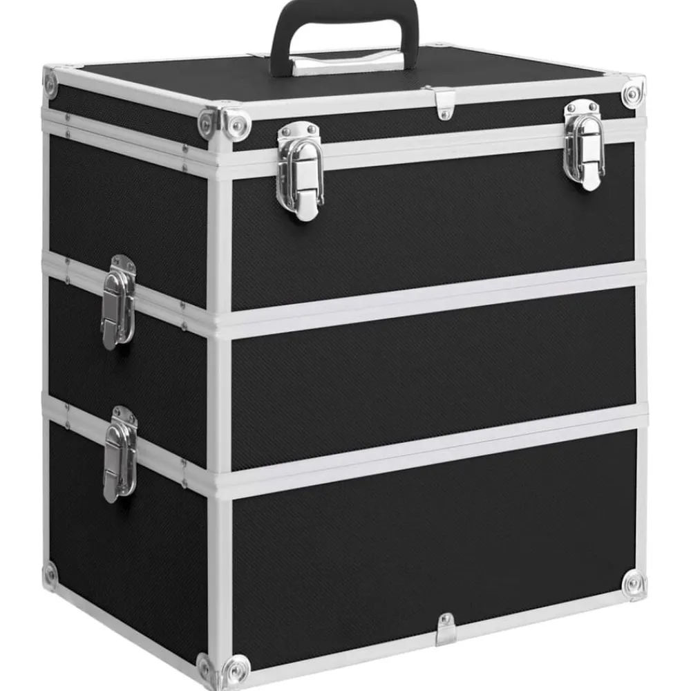 Make-up koffer 37x24x40 cm aluminium>vidaXL Outlet
