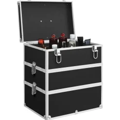 Make-up koffer 37x24x40 cm aluminium>vidaXL Outlet