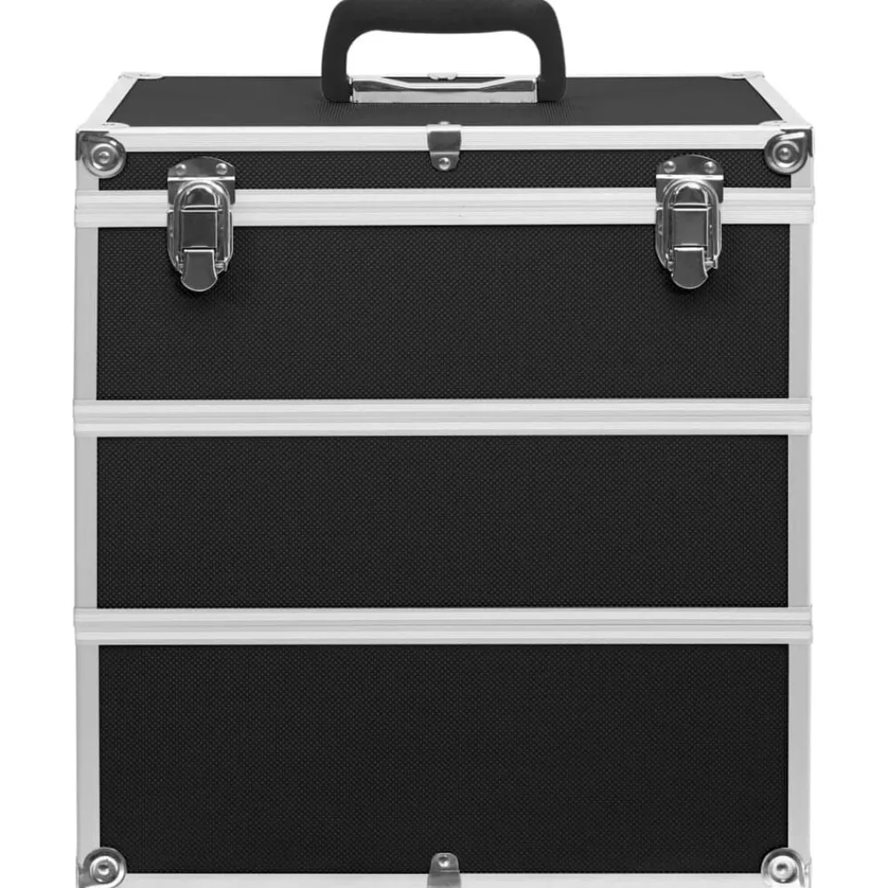 Make-up koffer 37x24x40 cm aluminium>vidaXL Outlet