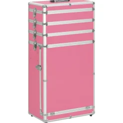 Bagage & Tassen*vidaXL Make-up trolley aluminium Roze