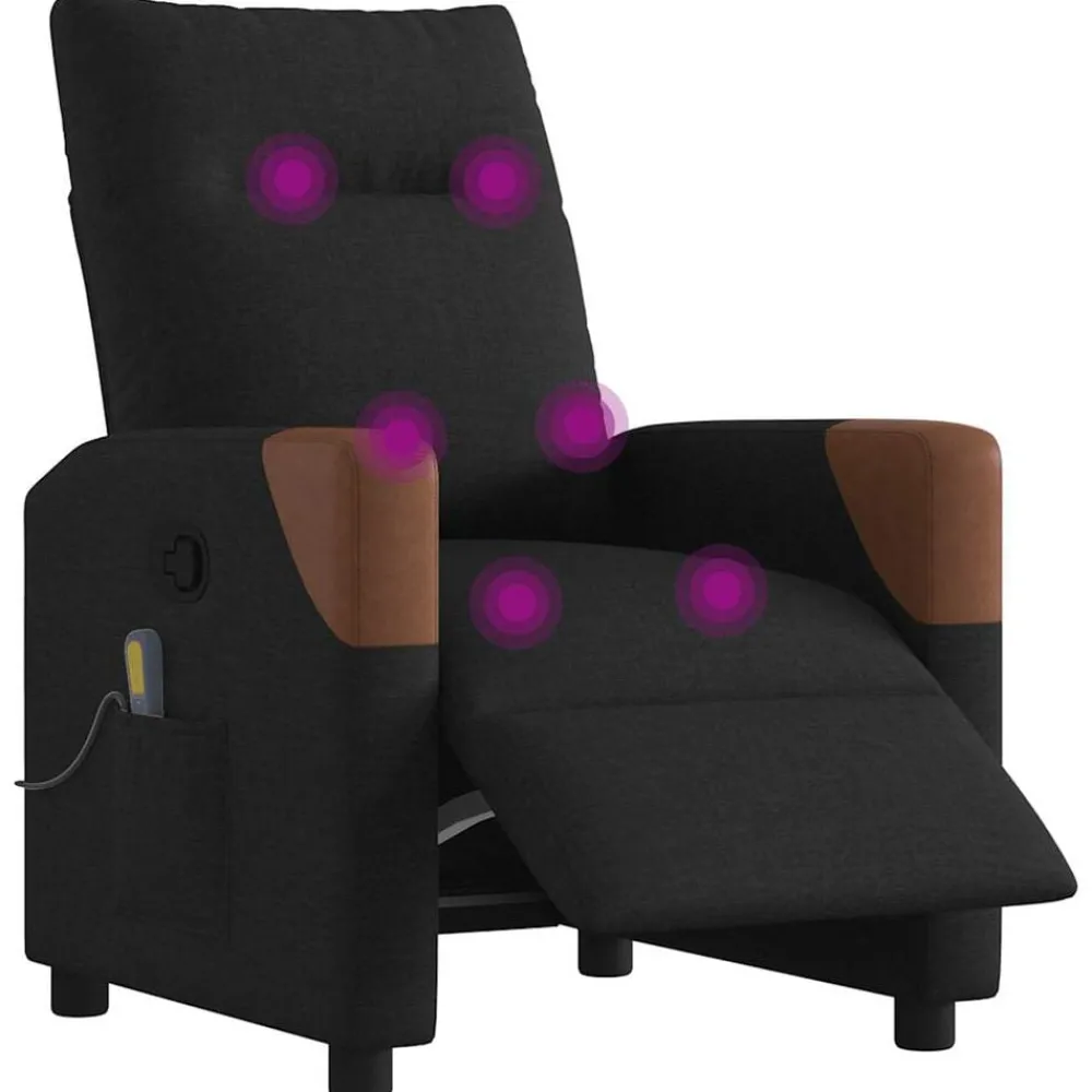 Massagestoel elektrisch verstelbaar stof>vidaXL New