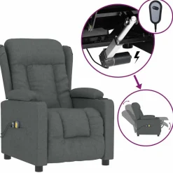 Massagestoel elektrisch stof>vidaXL Hot