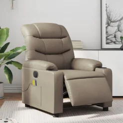 Massagestoel verstelbaar elektrisch kunstleer kleurig>vidaXL New