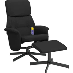 Massagestoel verstelbaar met voetenbank stof><noscript><img width=
