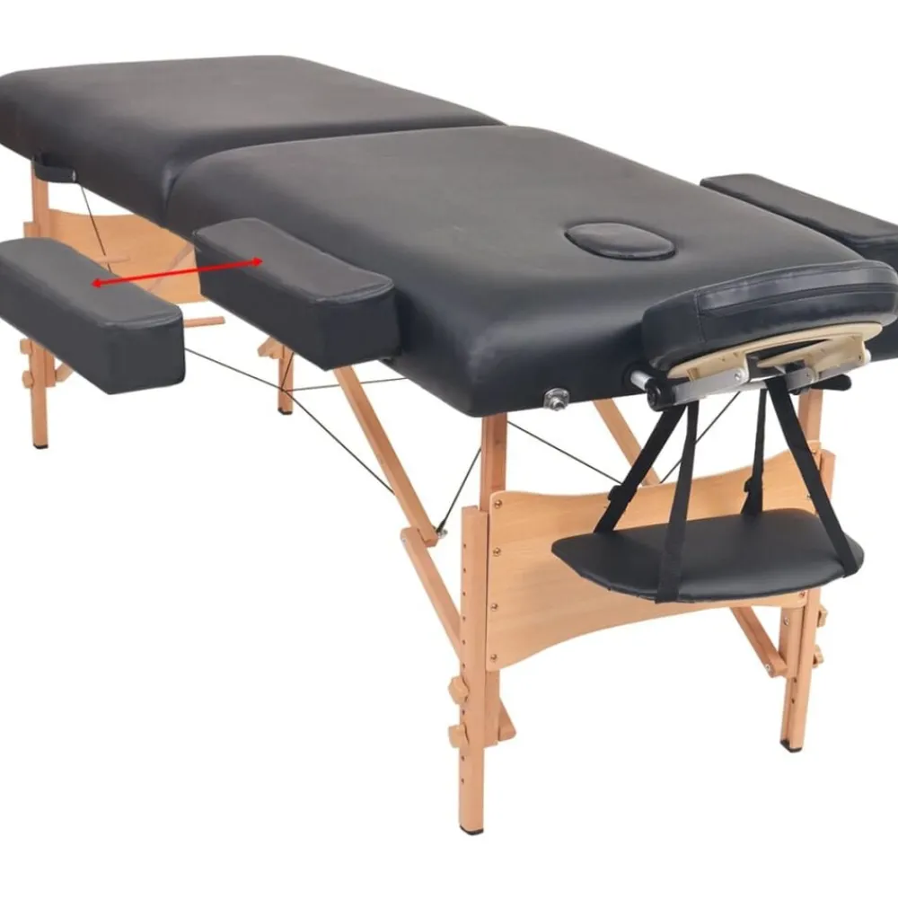 Massagetafel- en krukset inklapbaar 2 zones 10 cm dik>vidaXL Hot