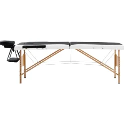 Massagetafel inklapbaar 2 zones hout>vidaXL Clearance