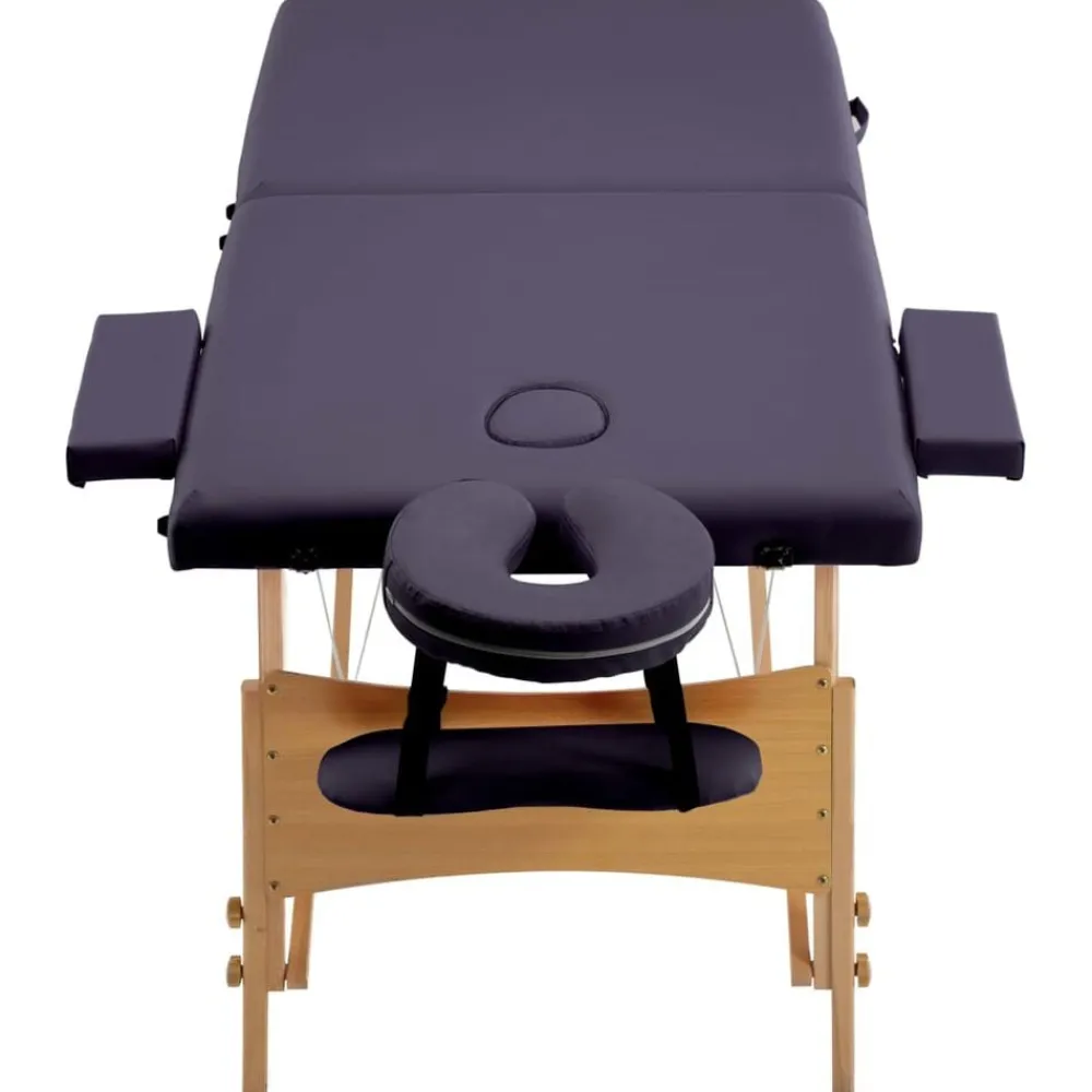 Massagetafel inklapbaar 2 zones hout>vidaXL Hot