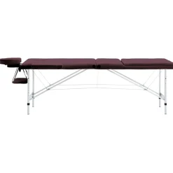 Massagetafel inklapbaar 3 zones aluminum>vidaXL Online