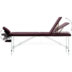 Massagetafel inklapbaar 3 zones aluminum><noscript><img width=