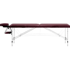 Massagetafel inklapbaar 2 zones aluminum>vidaXL Online