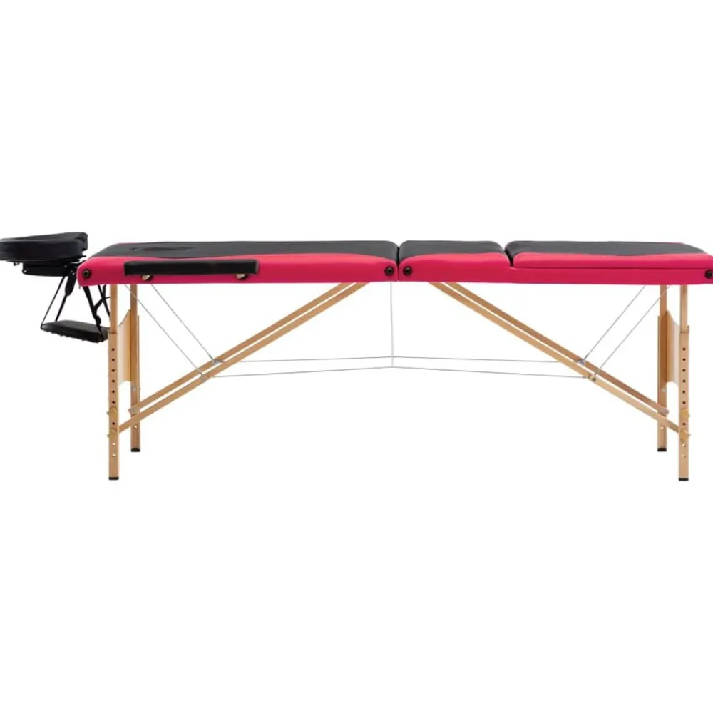 Massagetafel inklapbaar 3 zones hout>vidaXL Clearance