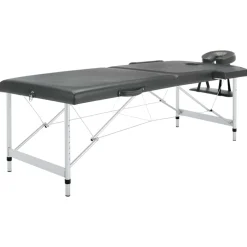 Massagetafel met 2 zones 186x68 cm aluminium frame>vidaXL Outlet