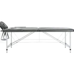 Massagetafel met 2 zones 186x68 cm aluminium frame>vidaXL Outlet