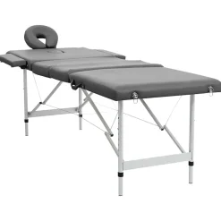 Massagetafel met 4 zones 186x68 cm aluminium frame>vidaXL Sale