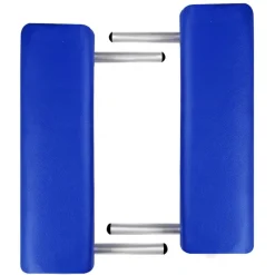Uiterlijk & Gezondheid*vidaXL Massagetafel met 2 zones inklapbaar aluminum frame Blauw