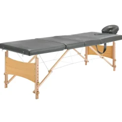 Massagetafel met 4 zones 186x68 cm houten frame>vidaXL Discount