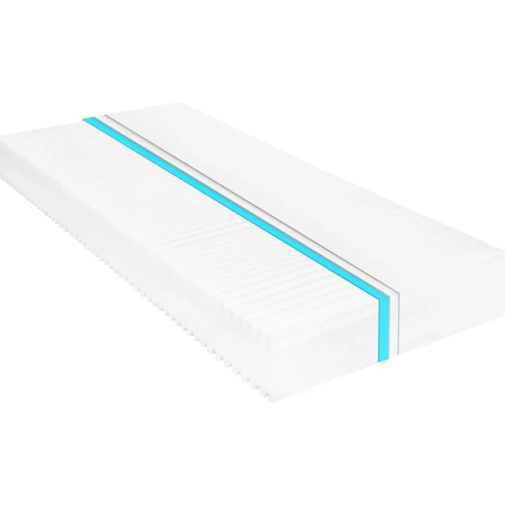 Bedden & Accessoires*vidaXL Matras 7 Zone 16 cm PU-schuim H2 H3 80x200 cm