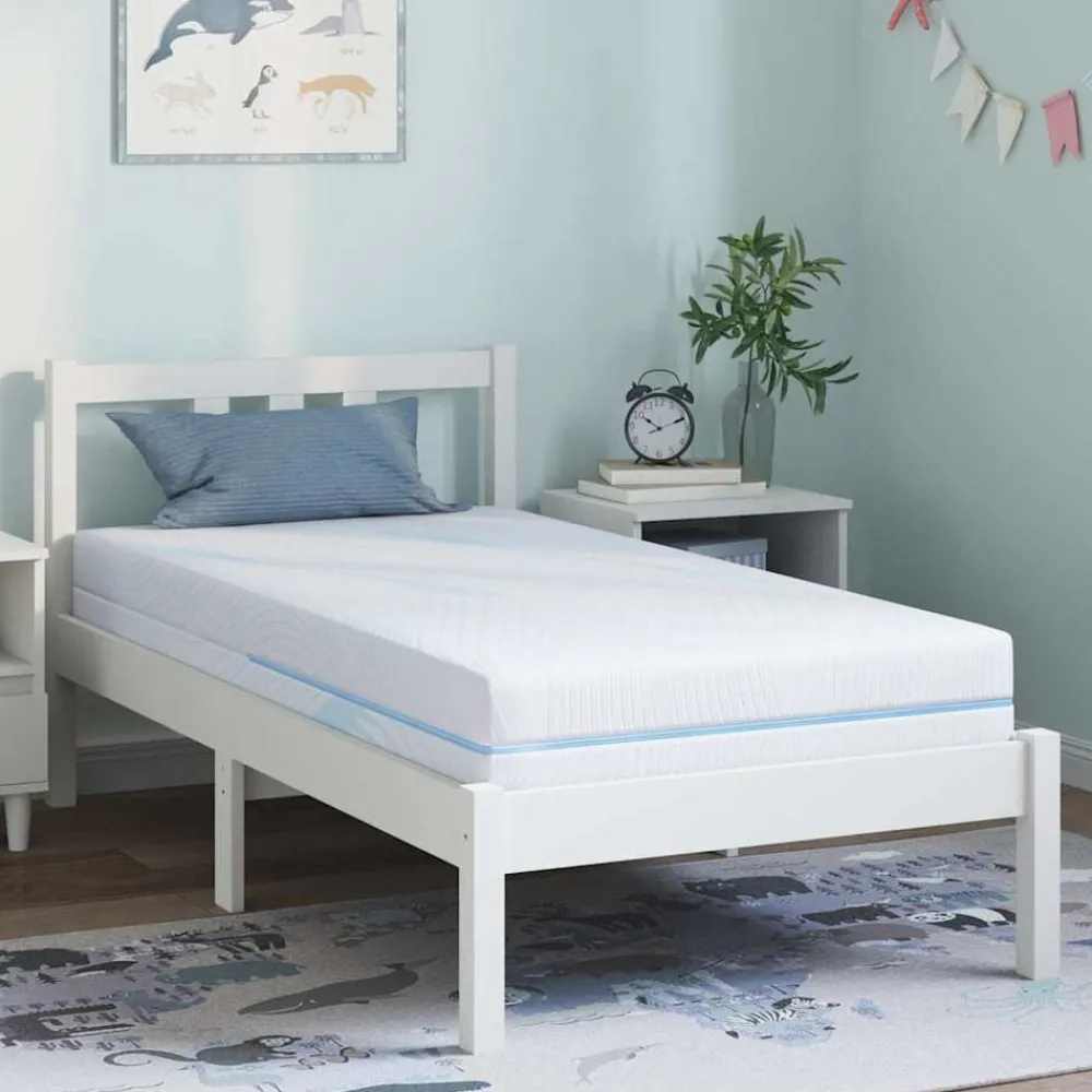 Bedden & Accessoires*vidaXL Matras Wit 80 x 160 cm Jacquard stof