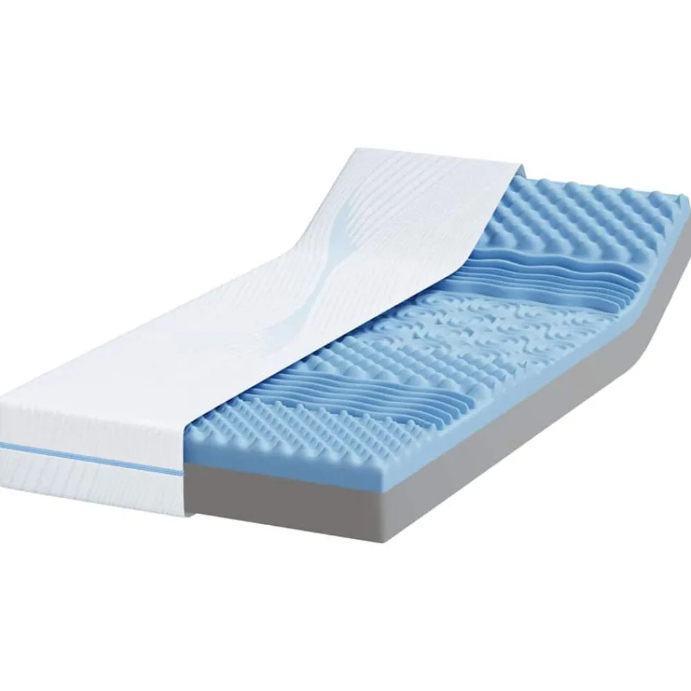 Bedden & Accessoires*vidaXL Matras Wit 80 x 160 cm Jacquard stof