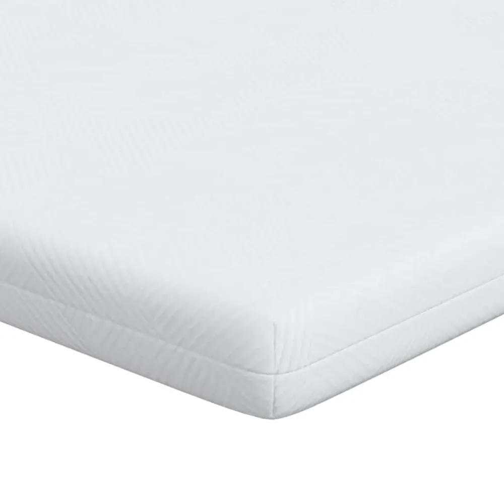 Linnengoed*vidaXL matrastopper Wit 80 x 200 cm Jacquard stof