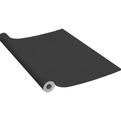 Woon- & Tuinaccessoires*vidaXL Meubelfolie zelfklevend 500x90 cm PVC Zwart