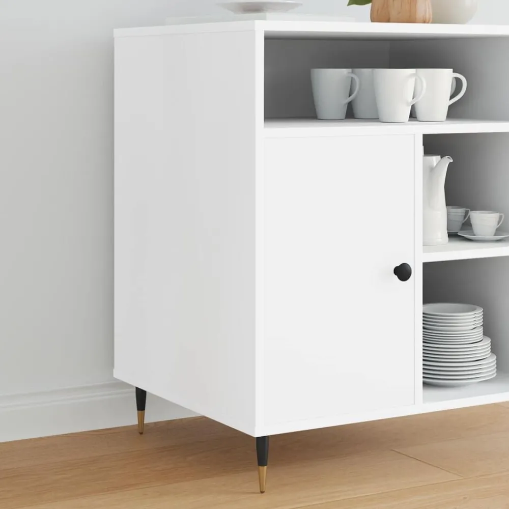 Bouwbeslag*vidaXL Meubelpoten 2 pcs Zwart en Goud Ø 40 x 98 mm IJzer