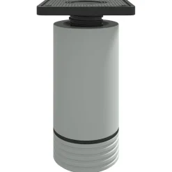 Bouwbeslag*vidaXL Meubelpoten Verstelbaar 2 pcs Wit 64 x 64 x 100 mm PP
