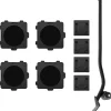 Meubelrollers 4 st met lifter 13,5x13,5x4,2 cm 300 kg zwart>vidaXL New