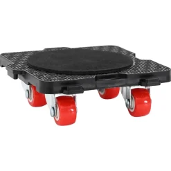 Meubelrollers 4 st met lifter 13,5x13,5x4,2 cm 300 kg zwart>vidaXL New