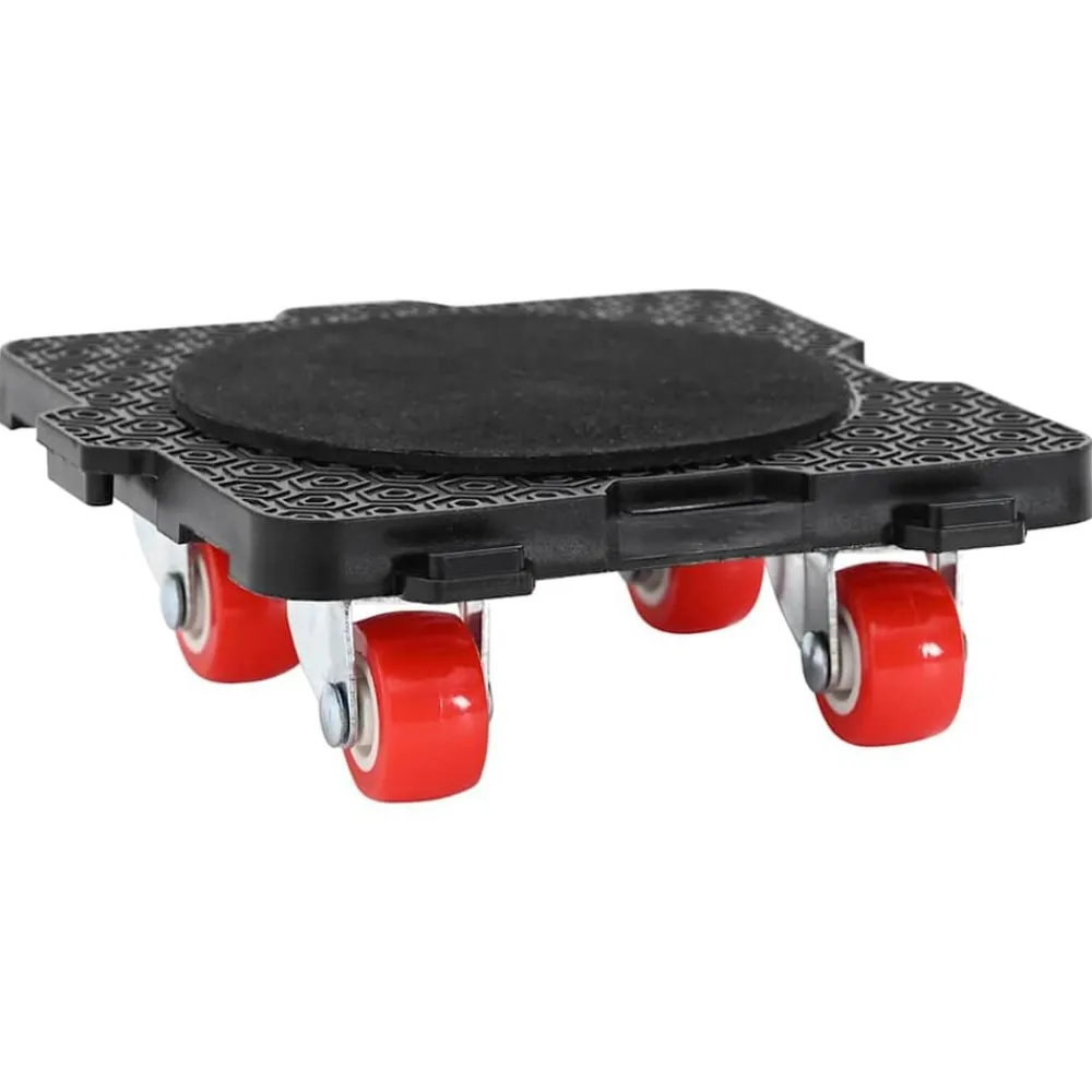 Meubelrollers 4 st met lifter 13,5x13,5x4,2 cm 300 kg zwart>vidaXL New