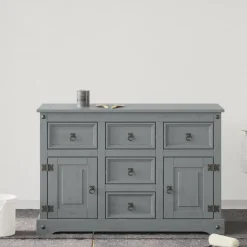 Verbruiksmaterialen Voor De Bouw*vidaXL Meubelverf Grijs 0,75 L Wandprint Steen grijs