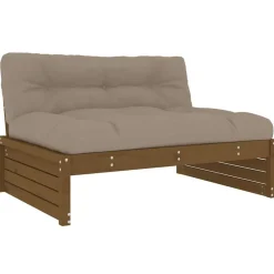 Middenbank 120x80 cm massief grenenhout honingbruin>vidaXL Clearance