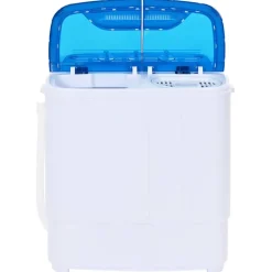 Huishoudelijke Apparaten*vidaXL Mini wasmachine met dubbele trommel 5,6 kg