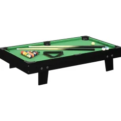 Binnenspelletjes*vidaXL Minipooltafel 3 Feet 92x52x19 cm Zwart en groen