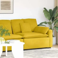 Modulaire bank Armleuning eindmodule met kussens 100 cm>vidaXL Discount