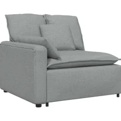 Accessoires Voor Stoelen En Banken*vidaXL Modulaire bank met kussens Lichtgrijs