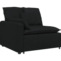 Accessoires Voor Stoelen En Banken*vidaXL Modulaire bank met kussens stof Zwart