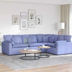 Modulaire bank met kussens stof>vidaXL