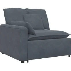 Accessoires Voor Stoelen En Banken*vidaXL Modulaire bank met kussens Donkergrijs