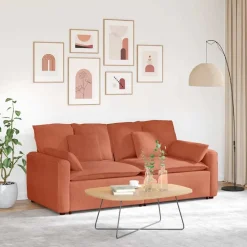 Accessoires Voor Stoelen En Banken*vidaXL Modulaire bank met kussens oranje Rood