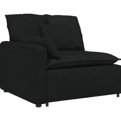 Accessoires Voor Stoelen En Banken*vidaXL Modulaire bank met kussens Zwart