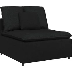 Accessoires Voor Stoelen En Banken*vidaXL Modulaire bank middenmodule met kussens 100 cm Zwart