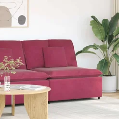 Accessoires Voor Stoelen En Banken*vidaXL Modulaire bank middenmodule met kussens 100 cm Wijnrood
