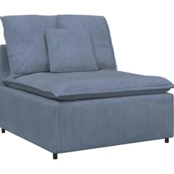Accessoires Voor Stoelen En Banken*vidaXL Modulaire bank middenmodule met kussens 100 cm Blauw