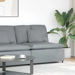 Accessoires Voor Stoelen En Banken*vidaXL Modulaire bank middenmodule met kussens 100 cm Lichtgrijs