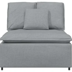 Accessoires Voor Stoelen En Banken*vidaXL Modulaire bank middenmodule met kussens 100 cm Lichtgrijs