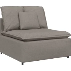 Accessoires Voor Stoelen En Banken*vidaXL Modulaire bank middenmodule met kussens 100 cm Taupe