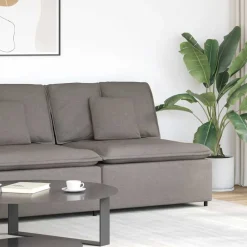 Accessoires Voor Stoelen En Banken*vidaXL Modulaire bank middenmodule met kussens 100 cm Taupe